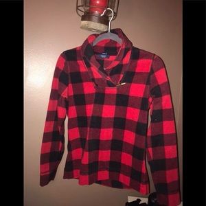 Women’s xs Chaps buffalo plaid fleece pullover